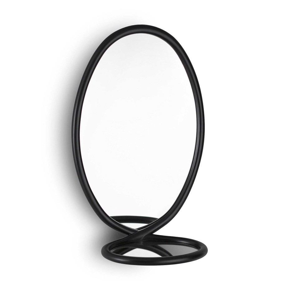 Porro Mirrors | Loop Mirror | Specchio - Matt Black Lacquered