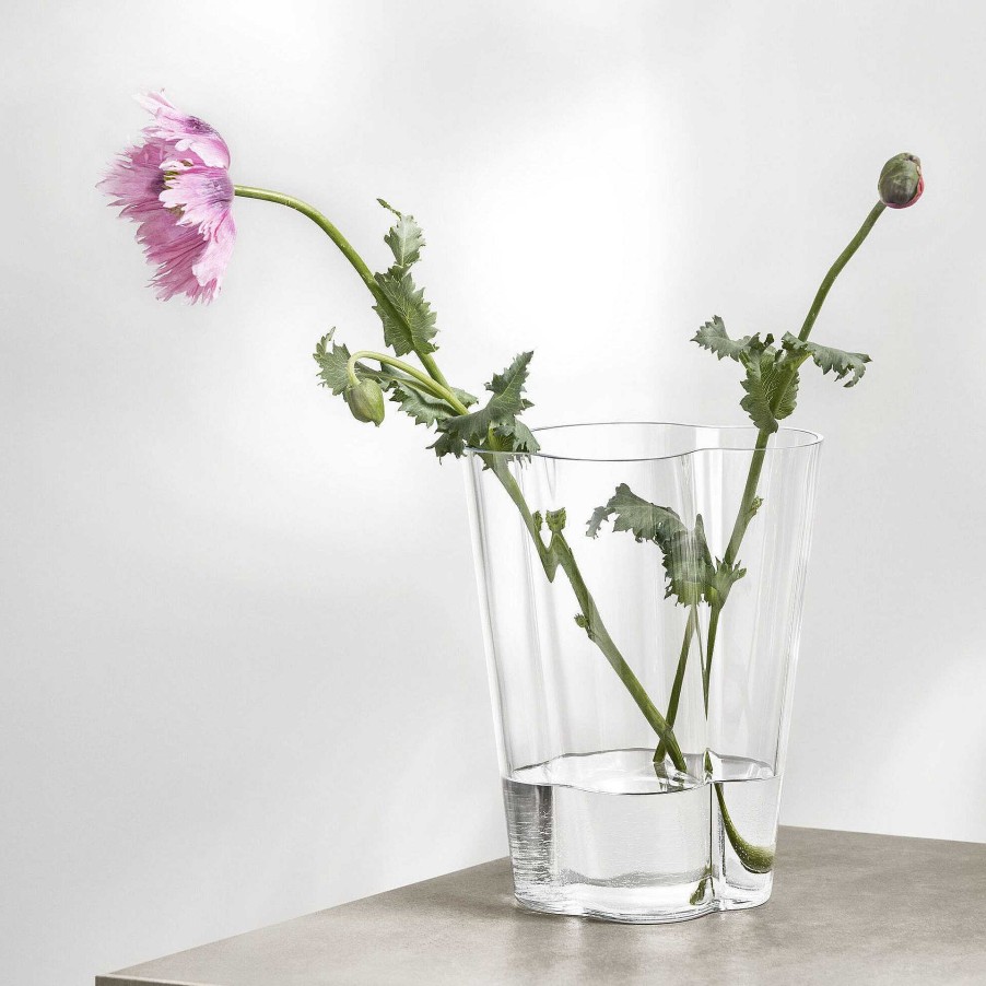 Iittala Vases | Aalto Vase | Clear - 270Mm