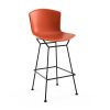 Knoll Stools | Bertoia Bar Stool | Black/Orange-Red