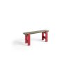 HAY Outdoor Chairs | Weekday Bench Duo | Bench | Olive Green-Red