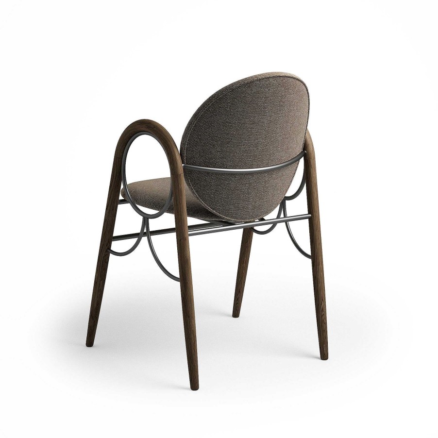 Brdr. Krüger Chairs | Arkade Chair| Fumed Oak/Brown Fabric