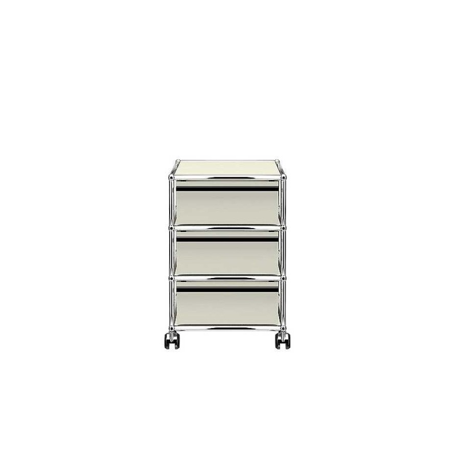 USM Decoration | Haller | Storage Cabinet With Wheels 41X52 - Light Grey