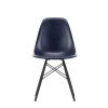 Vitra Chairs | Eames Plastic Chairs Dsw | Black Maple Base - Dark Blue