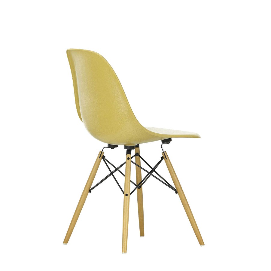 Vitra Chairs | Eames Plastic Chairs Dsw | Golden Maple Base - Sunlight