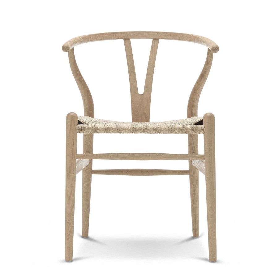 Carl Hansen & Søn Chairs | Ch24 Wishbone Chair | White Oiled Ash