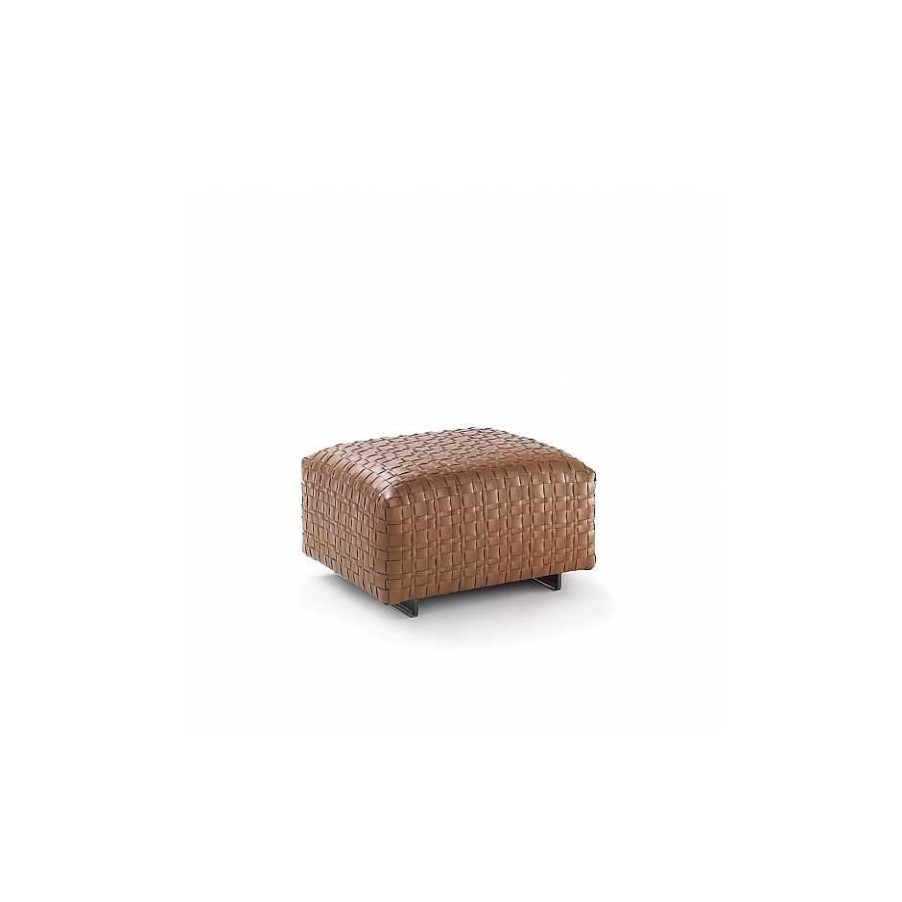 Flexform Pouf | Bangkok | Pouf | Leather - Ex Display