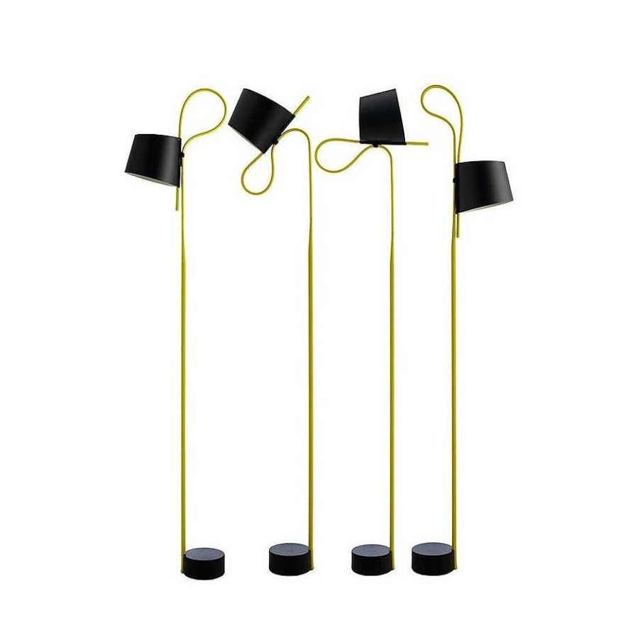 HAY Pendant Lights | Rope Trick | Floor Lamp | Led / Black-Yellow