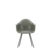 Vitra Chairs | Eames Fiberglass Armchairs Dax | Eames Raw Umber - Smooth Black