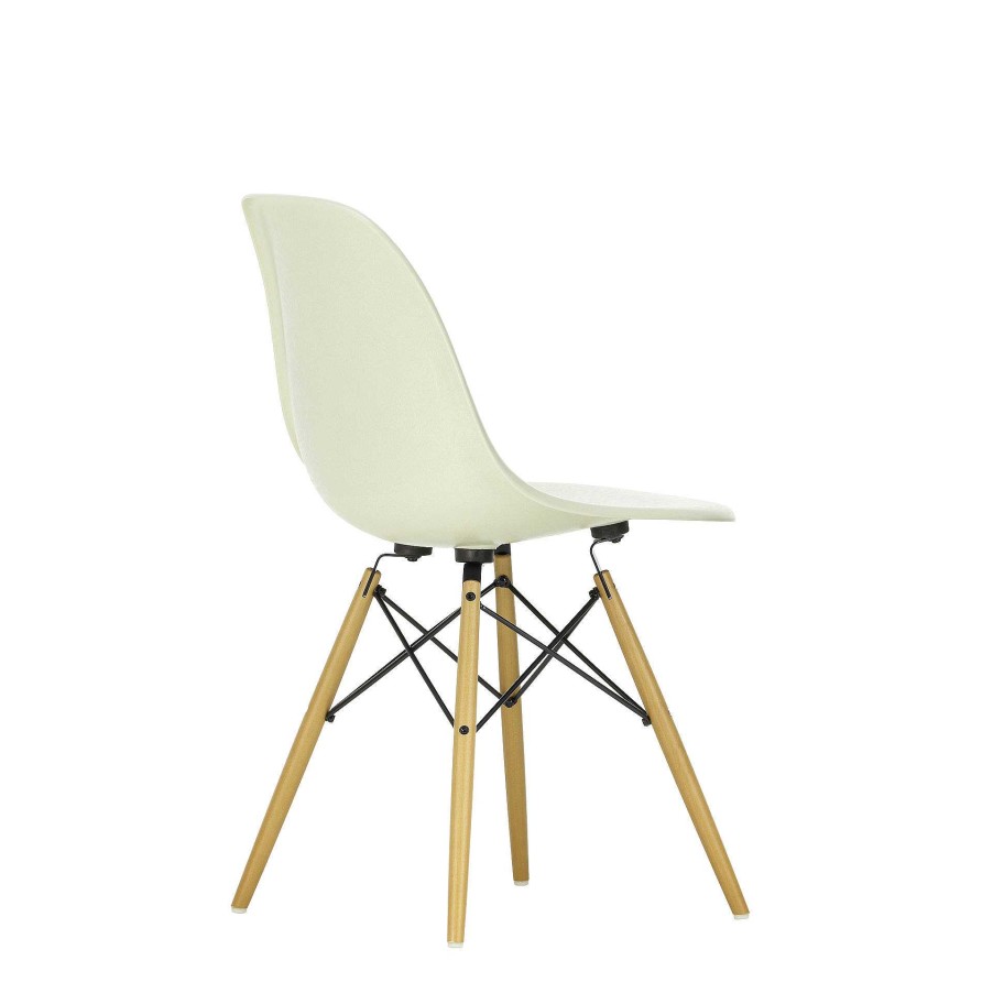 Vitra Chairs | Eames Fiberglass Side Chair Dsw | Eames Parchment - Yellow Maple