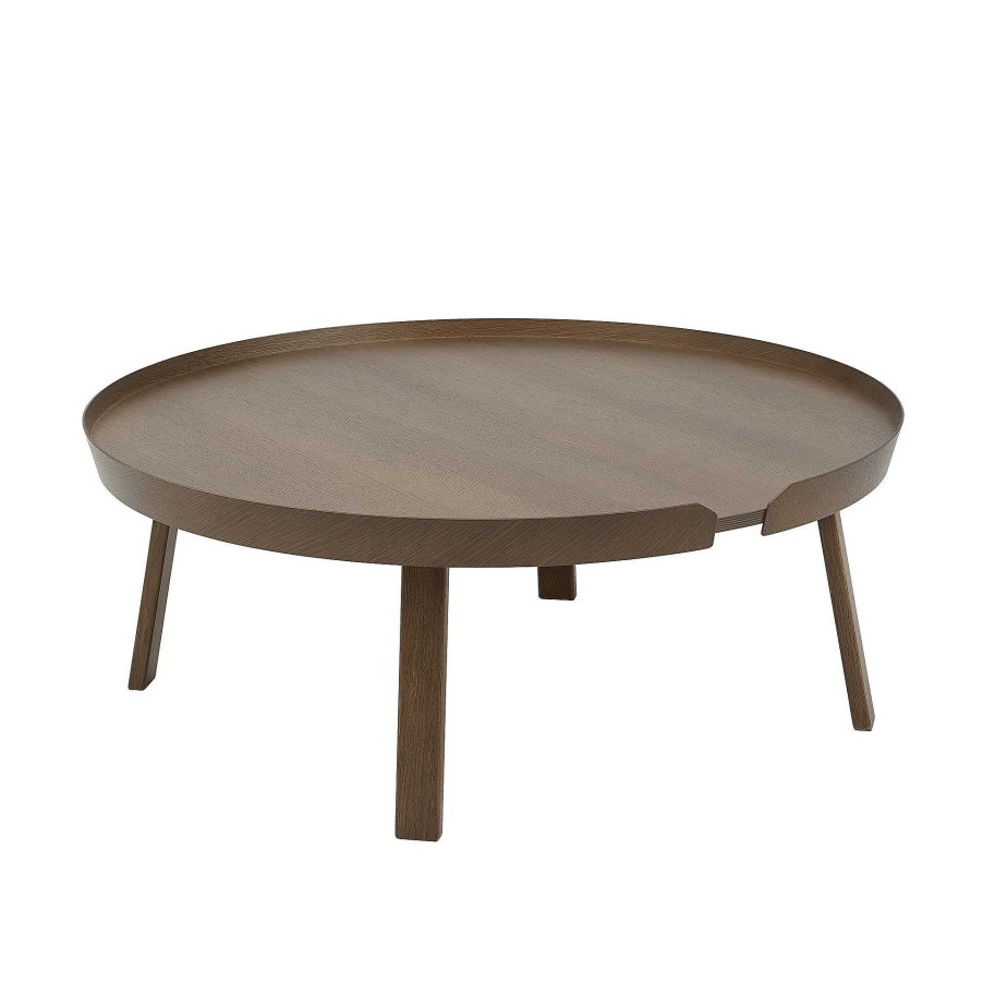 Muuto Coffee Tables | Around Coffee Table Xl | Coffee Table | Stained Dark Brown