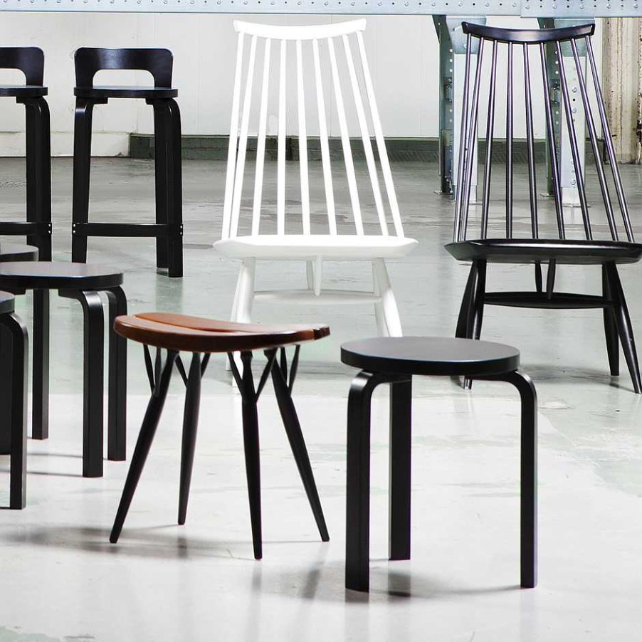 Artek Stools | Stool 60 | Black Birch