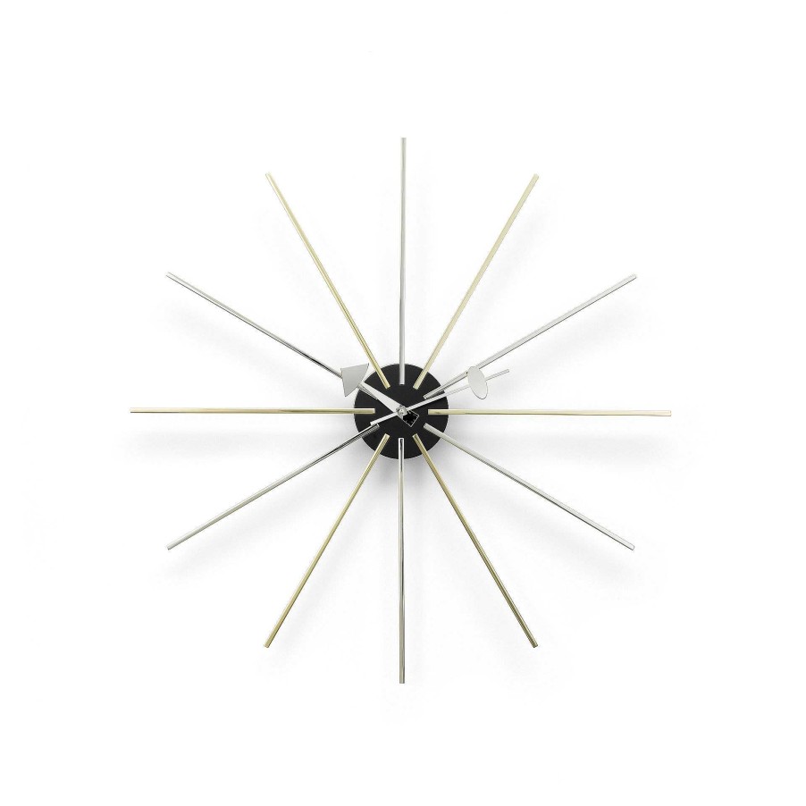 Vitra Clocks | Star Clock | Chrome/Brass