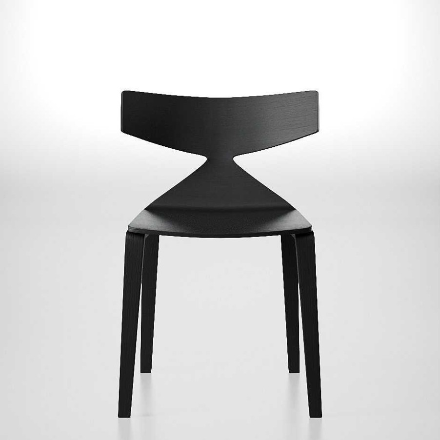 Arper Chairs | Saya | Chair | Black Oak