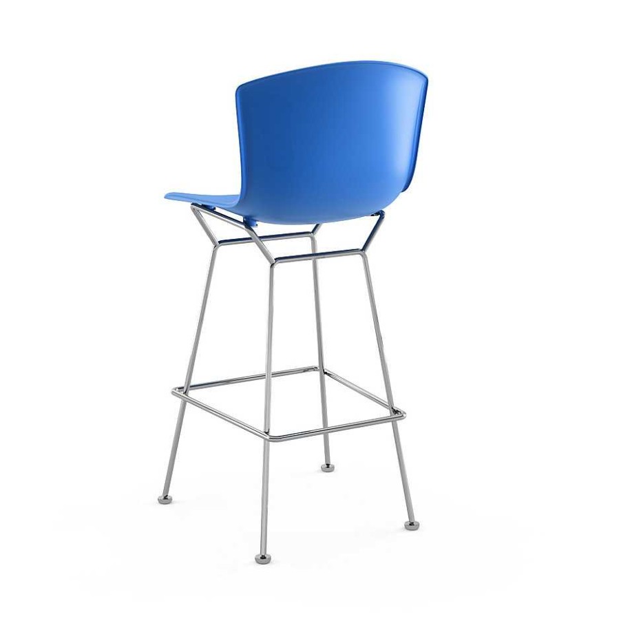 Knoll Stools | Bertoia Plastic Bar Stool | Chrome/Blue