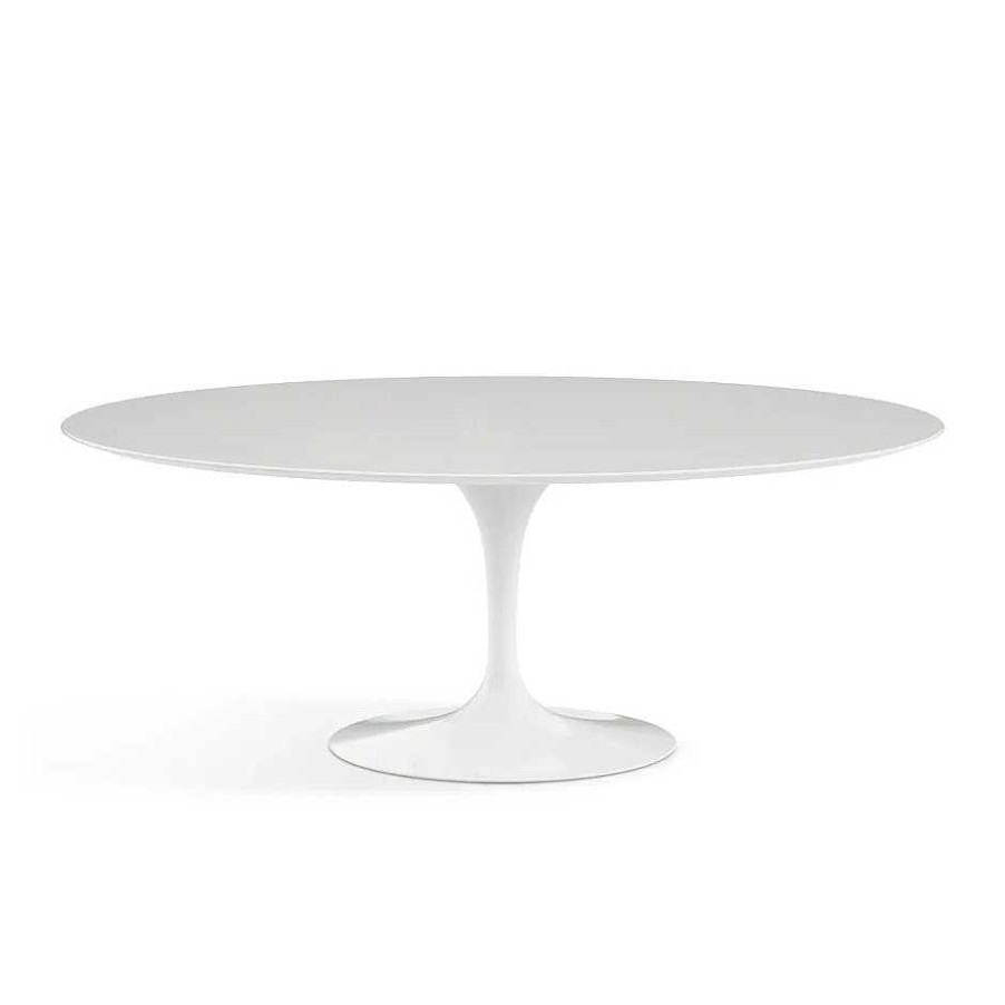 Knoll Dining Tables | Saarinen Tulip Table | Dining Oval Table | White Laminate