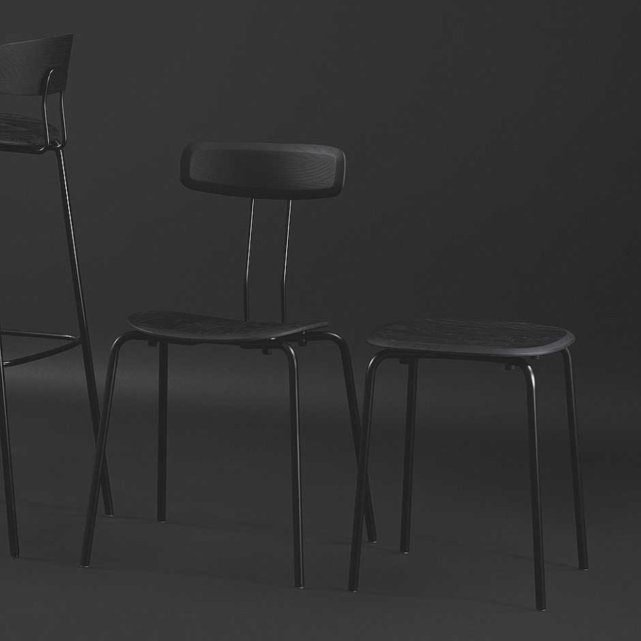 Zeitraum Stools | Okito Stool | Graphite