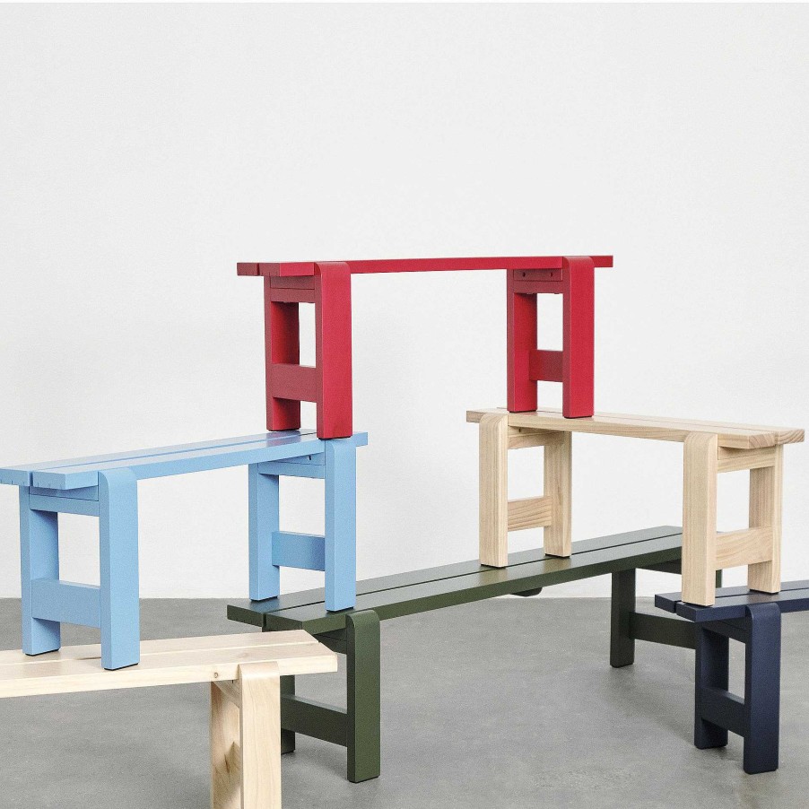 HAY Outdoor Chairs | Weekday Bench | Bench | Red