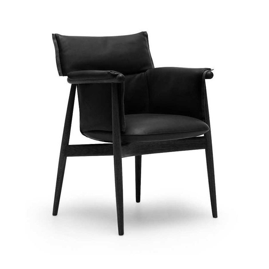 Carl Hansen & Søn Single Armchairs | E005 Embrace Armchair | Oak - Pelle Nera