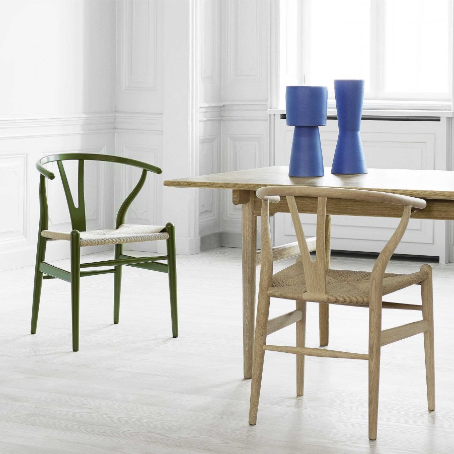 Carl Hansen & Søn Chairs | Ch24 Wishbone Chair | Beech - Green