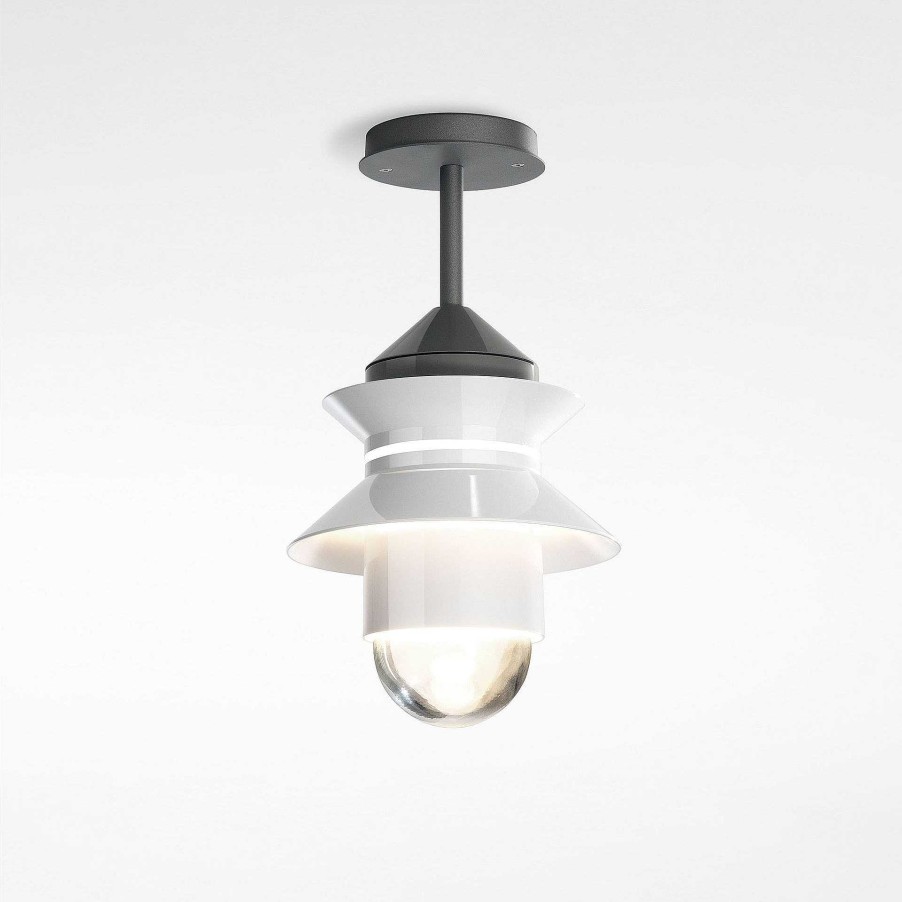 Marset Outdoor Ceiling Lights | Santorini C | Outdoor Ceiling Lamp | White