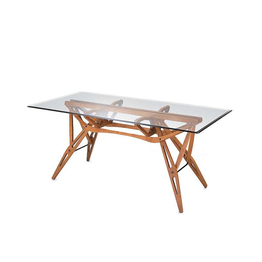 Zanotta Dining Tables | Reale Table | Oak | Beeled Crystal