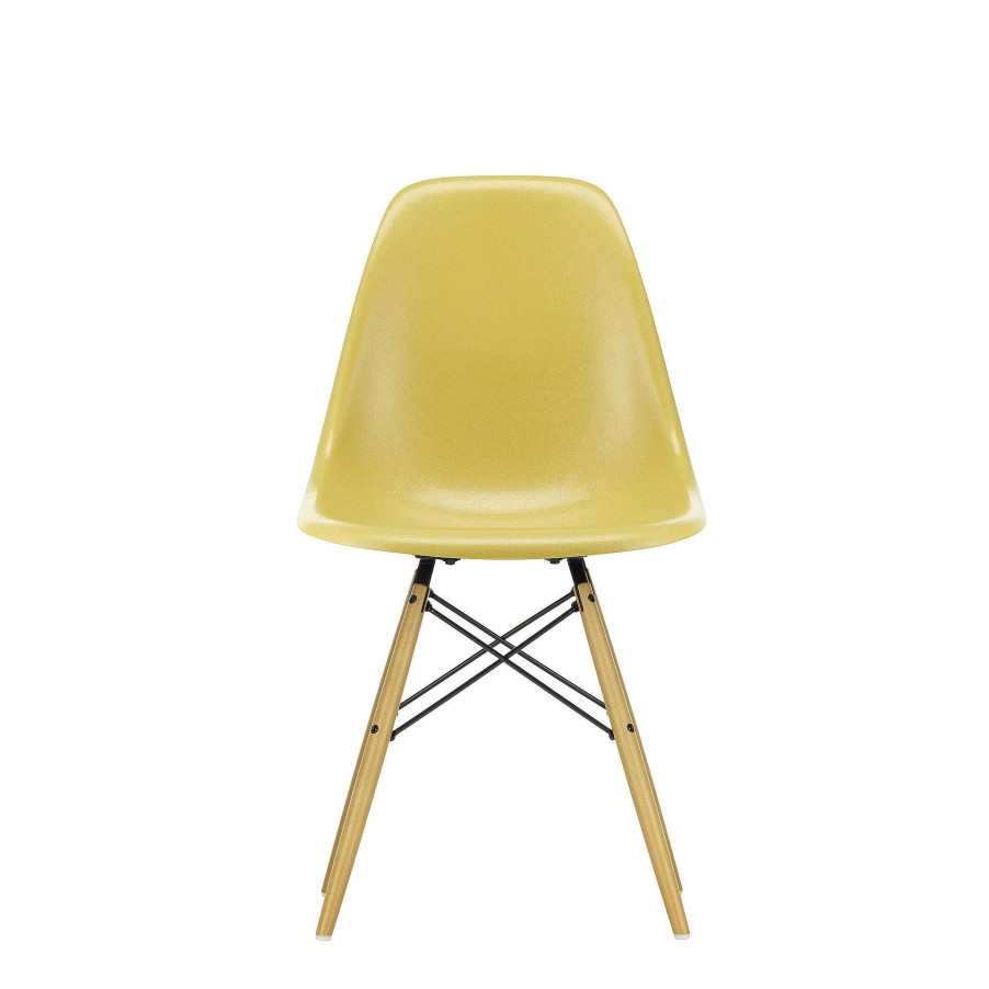 Vitra Chairs | Eames Fiberglass Side Chair Dsw | Eames Ochre Light - Yellow Maple