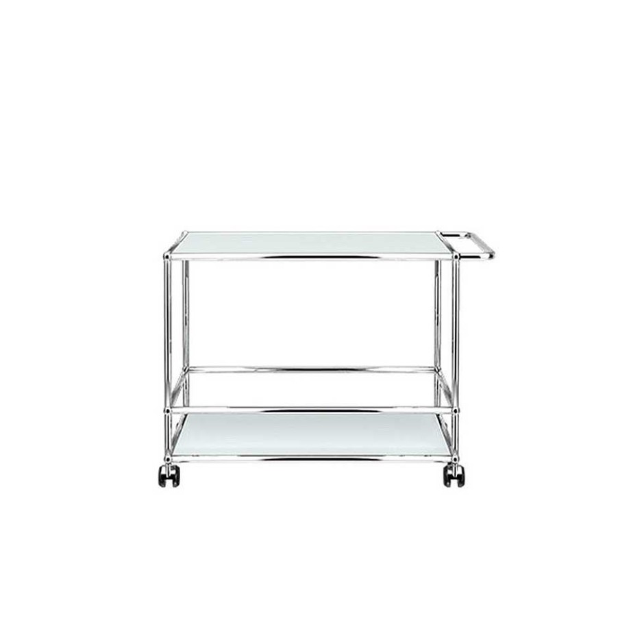 USM Coffee Tables | Harrel | Cart - Matte Silver