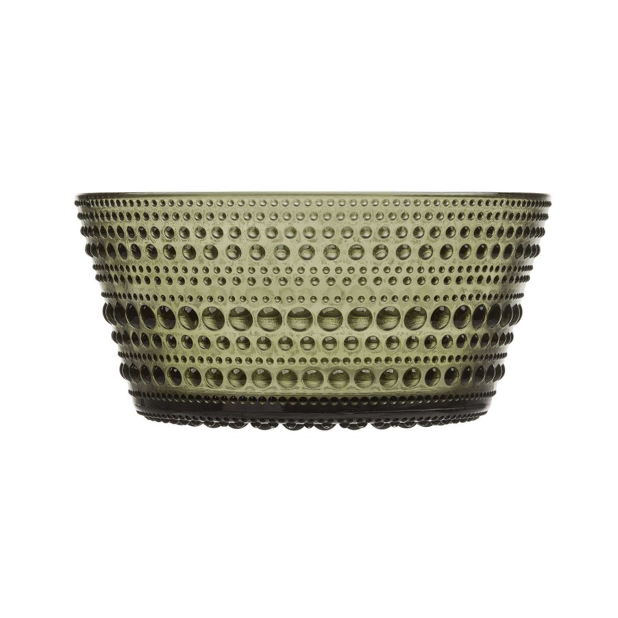 Iittala Plates And Bowls | Kastehelmi Bowl | Moss Green - 23 Cl