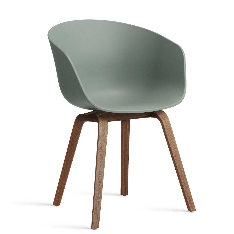 HAY Chairs | Aac 22 Chair | Walnut/Fall Green