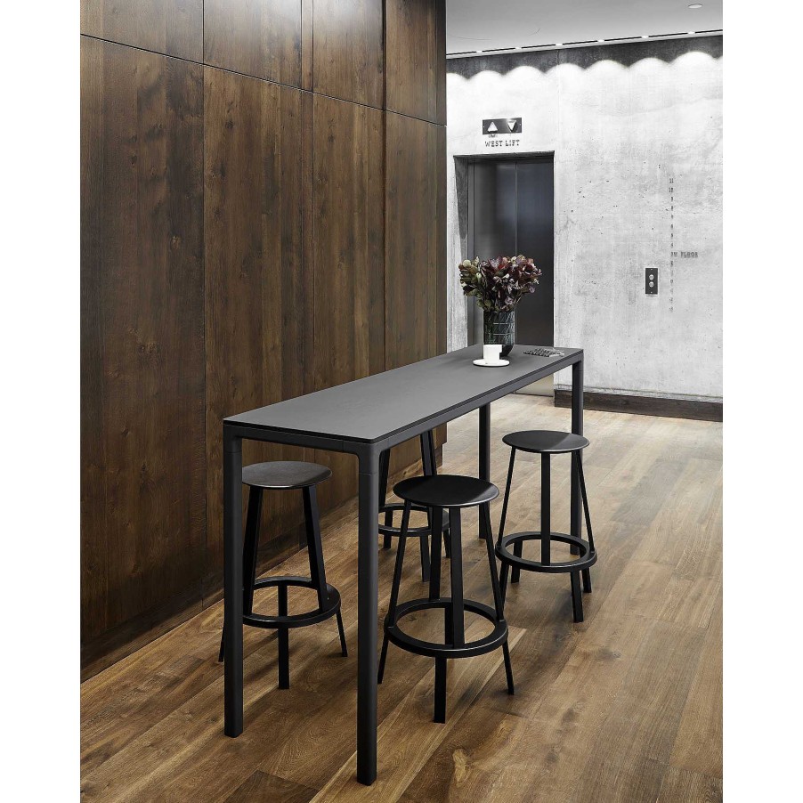 HAY Stools | Revolver Bar Stool Low | Black