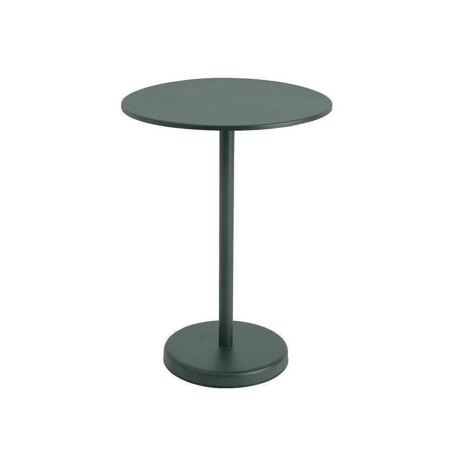 Muuto Coffee Tables | Linear Steel Cafe Table | Coffee Table | Dark Green