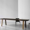 Porro Extending Tables | Ryoba | Table - Black Painted Solid Cherry