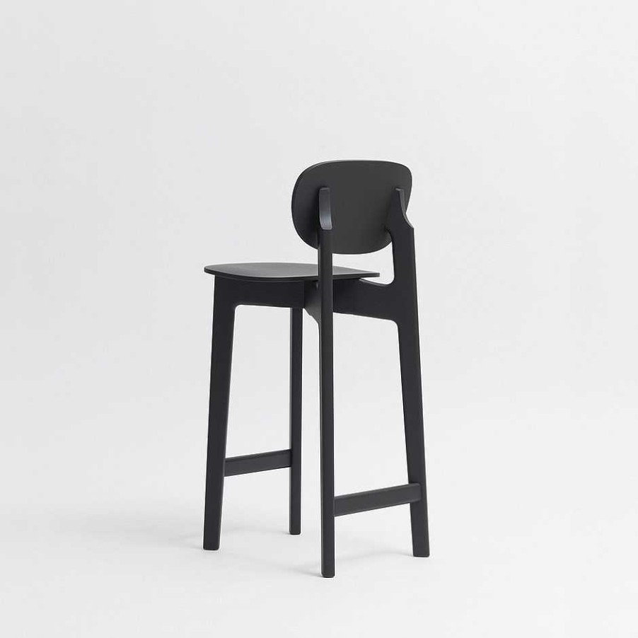 Zeitraum Stools | Zenso Bar | Oak Stained Graphite Black