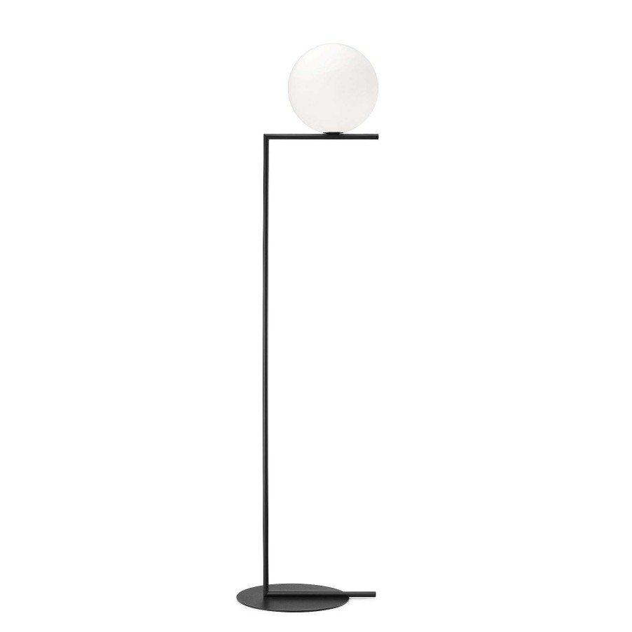 Flos Pendant Lights | Ic Light Floor 2 | Black | Ex-Display