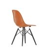 Vitra Chairs | Eames Fiberglass Side Chair Dsw | Eames Red Orange - Black Maple