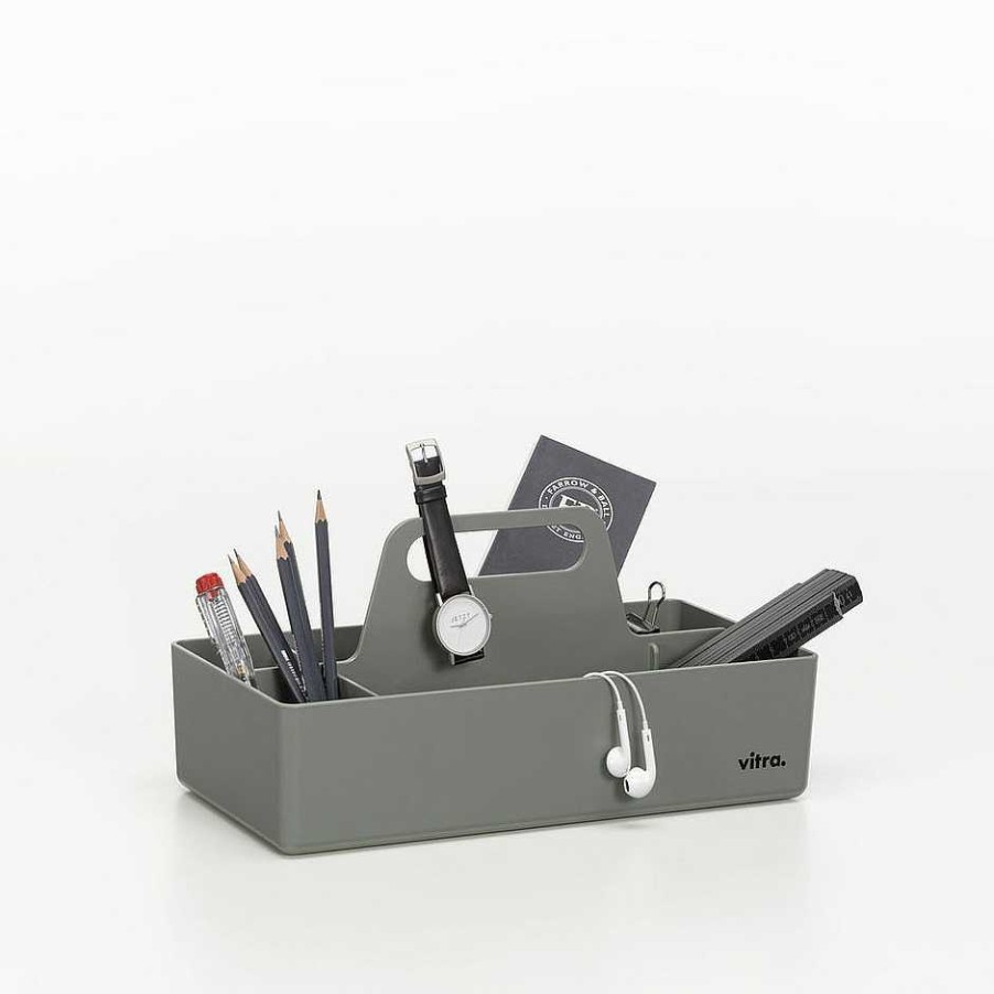 Vitra Stationery And Accessories | Toolbox R | Organiser | Moss Grey