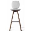 Brdr. Krüger Stools | Pauline Comfort Bar Stool H75 | Fumed Oak-Grey Leather