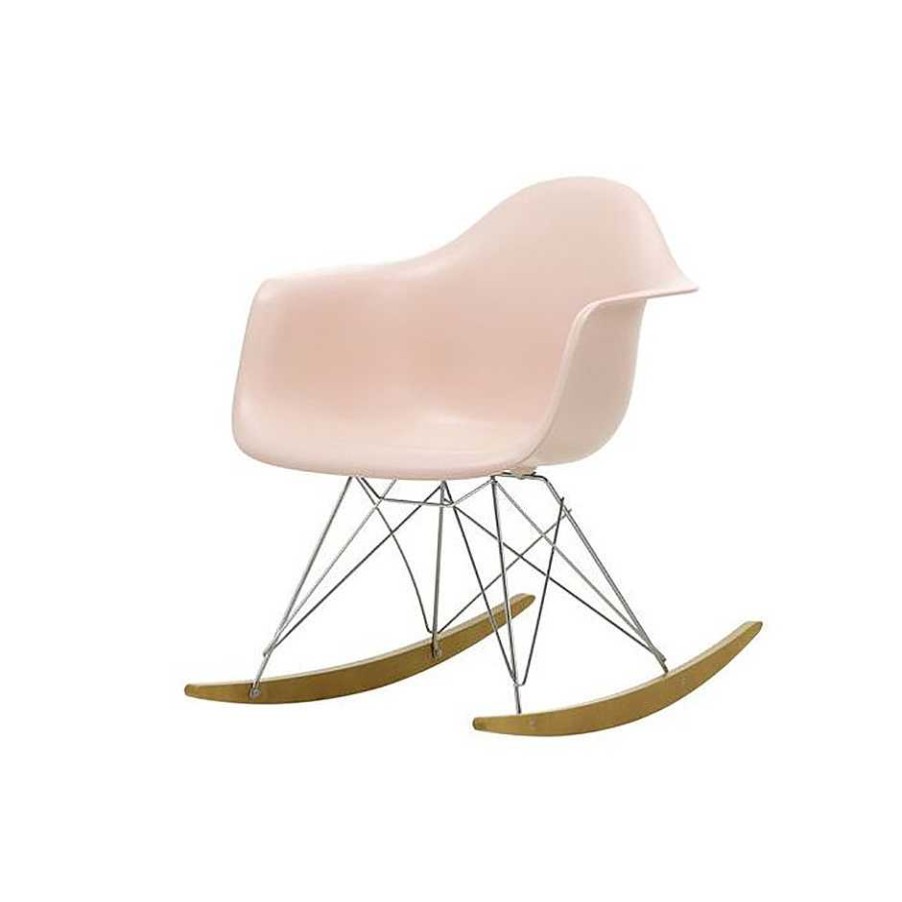 Vitra Chairs | Eames Plastic Armchair Rar - Rocking Chair | Pale Rose - Chrome