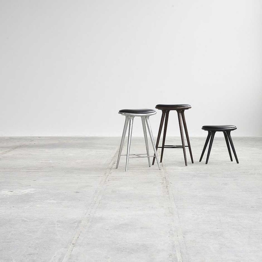 Mater Stools | Low Stool | Black Stained Beech 47 Cm