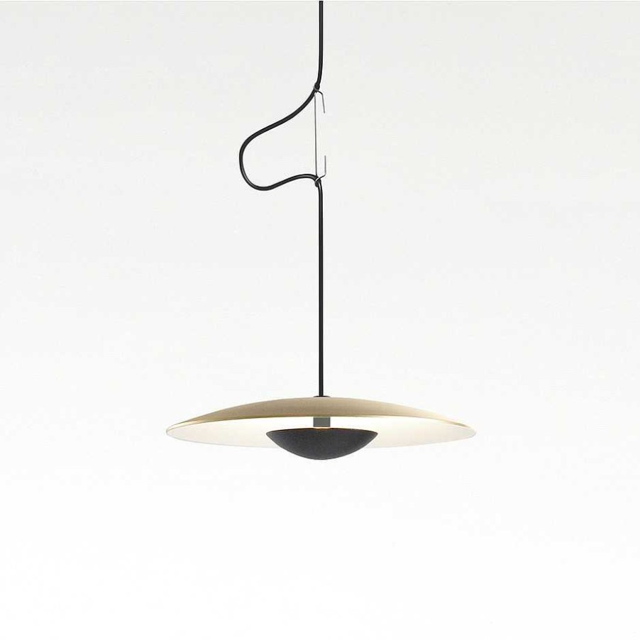 Marset Pendant Lights | Ginger 20 | Pendant Lamp | Brushed Brass-White