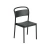 Muuto Outdoor Chairs | Linear Steel Sidechair | Outdoor Chair | Black