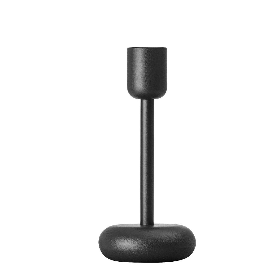 Iittala Decoration | Nappula Candle Holder | Dark Grey - 183Mm