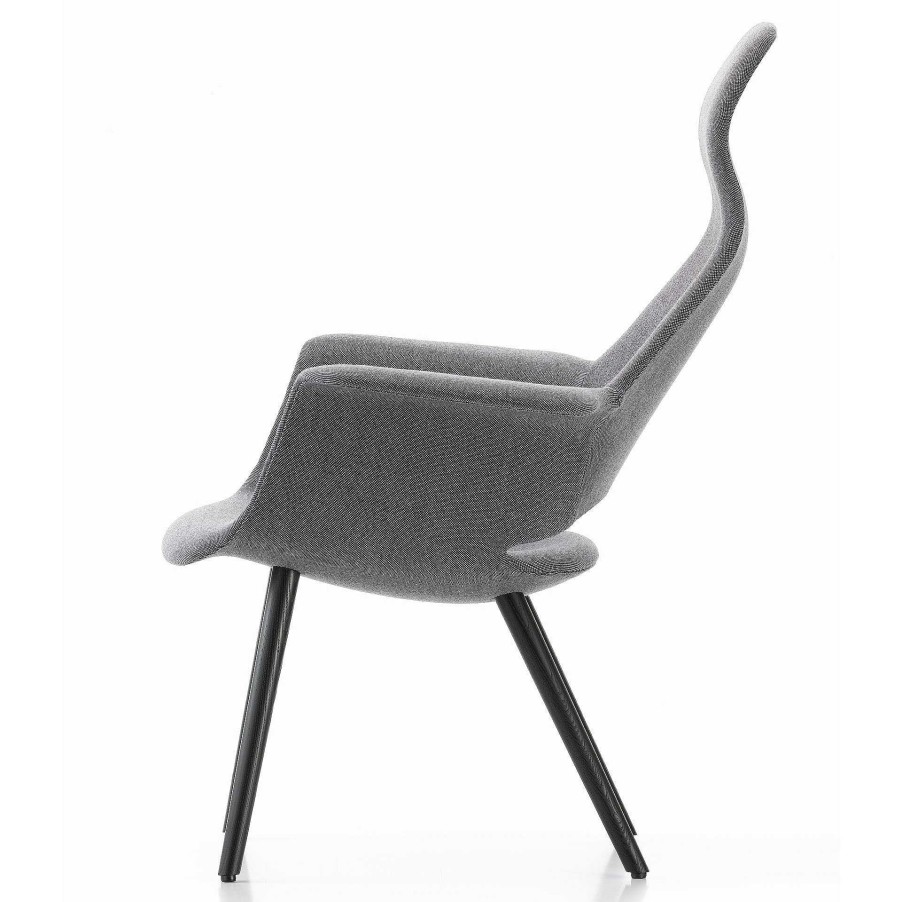 Vitra Chairs | Organic Highback | Armchair | Warm Grey / Moor Brown