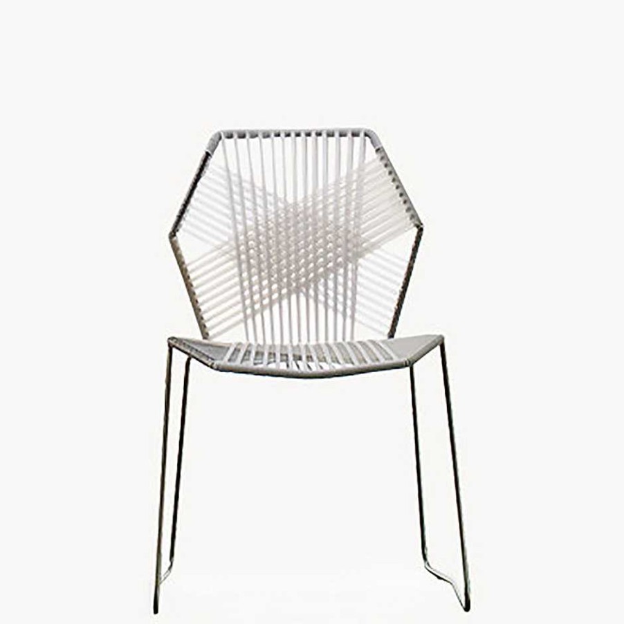 Moroso Outdoor Chairs | Tropicalia Chair | Outdoor Chair | Steel-White