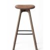 Brdr. Krüger Stools | Pauline Bar Stool H75 | Fumed Oiled Oak-Cognac Leather