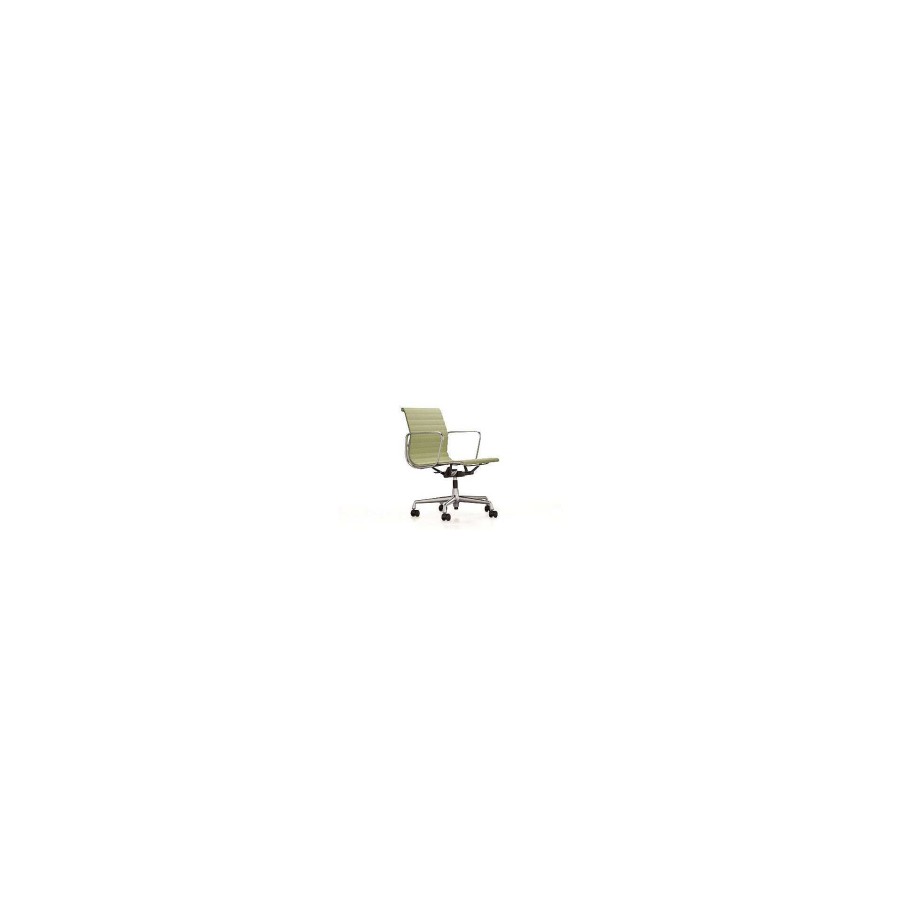 Vitra Office Chairs | Aluminium Chair Ea 117 | Grass Green / Ivory