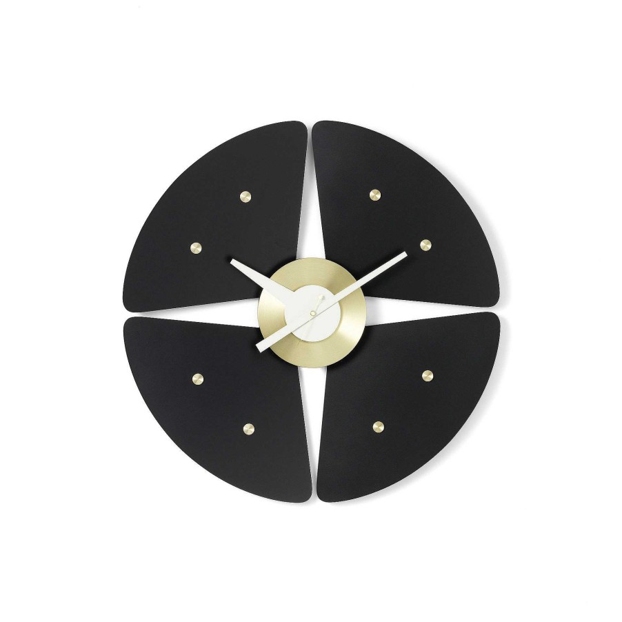 Vitra Clocks | Petal Clock | Black/Brass