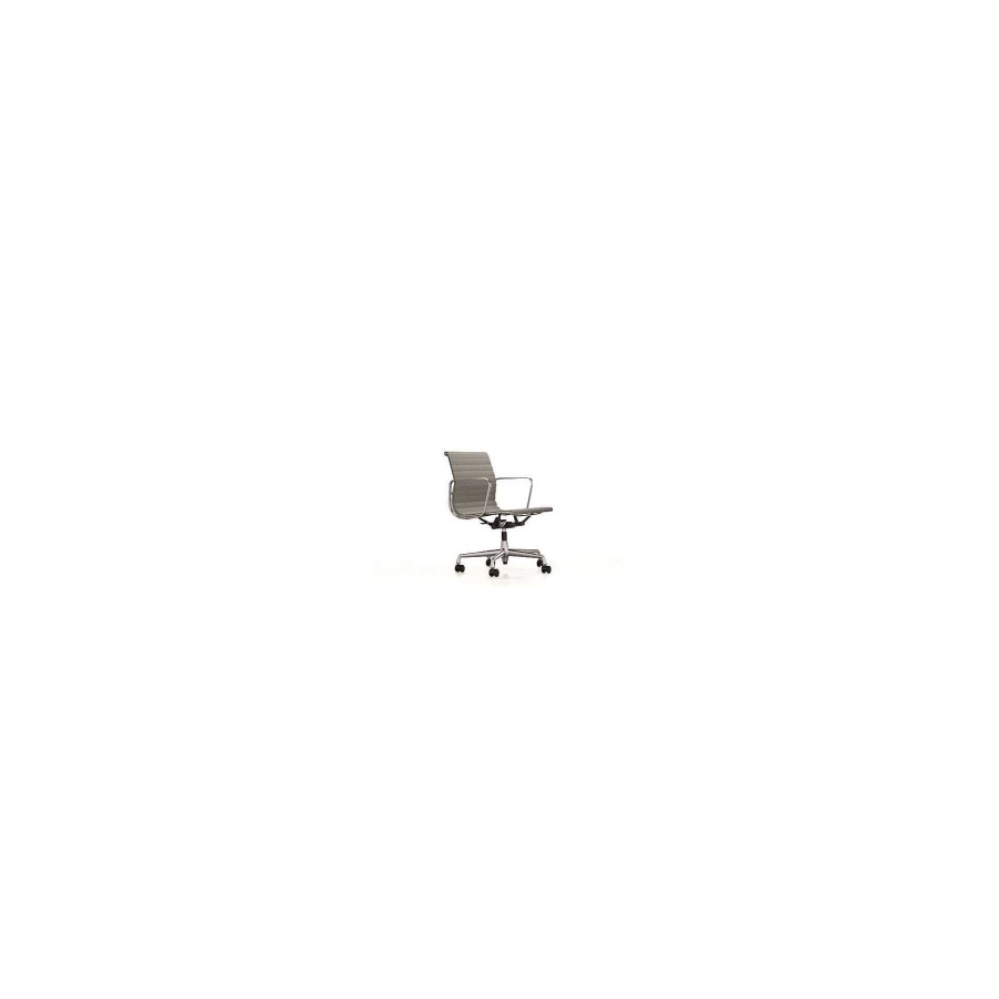 Vitra Office Chairs | Aluminium Chair Ea 117 | Black / Ivory