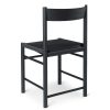 Brdr. Krüger Chairs | F Dining Chair | Black Lacquered Ash - Black Webbing Seat