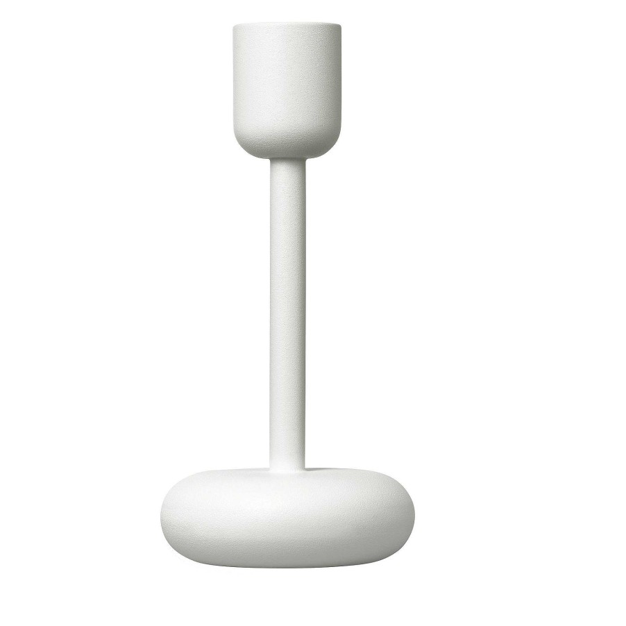 Iittala Decoration | Nappula Candle Holder | White - 183Mm